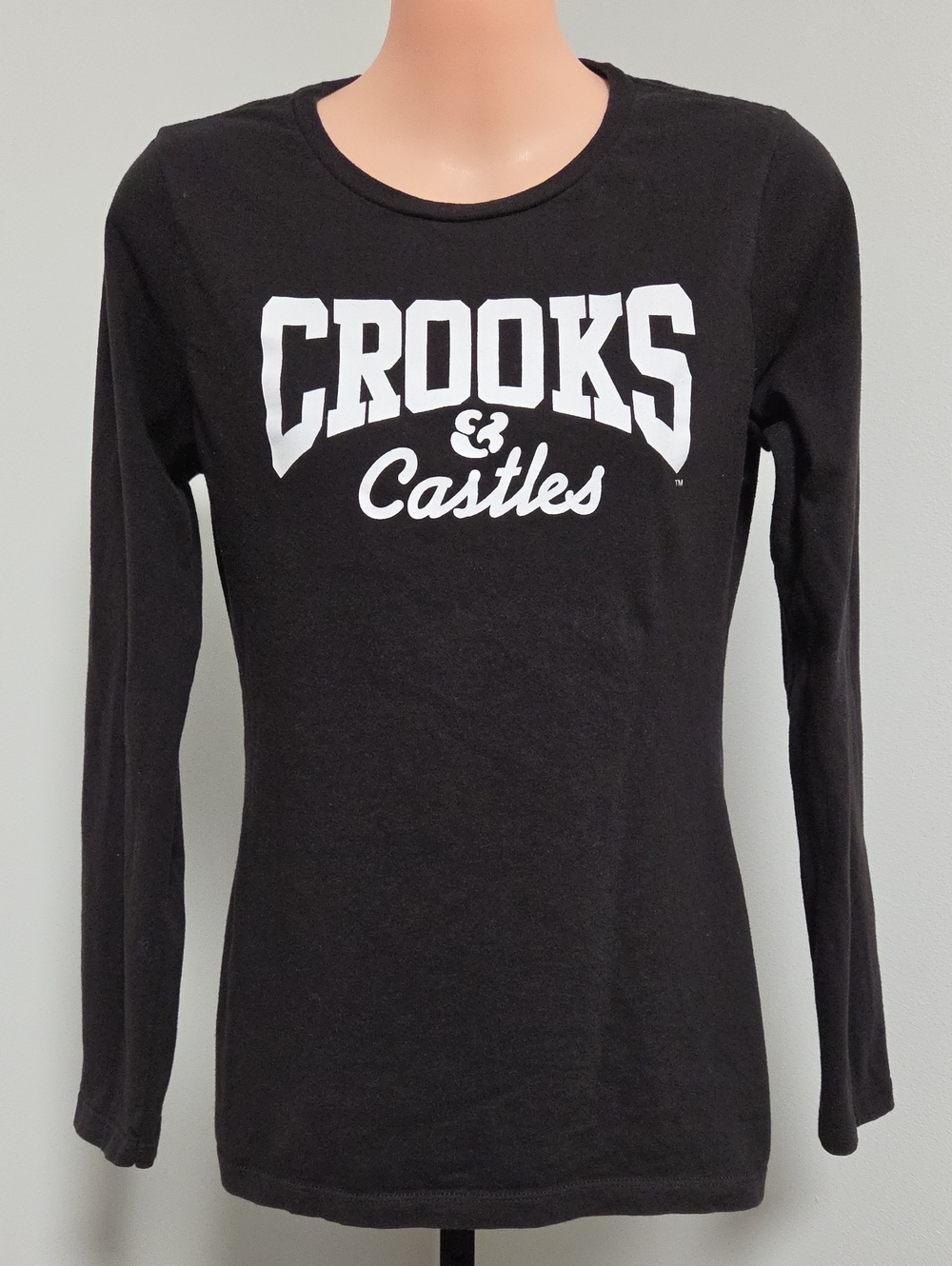 Crooks & Castles Long Sleeve Logo Tee